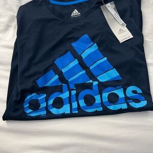 Adidas Kids Navy and Blue Short Sleeve Tee